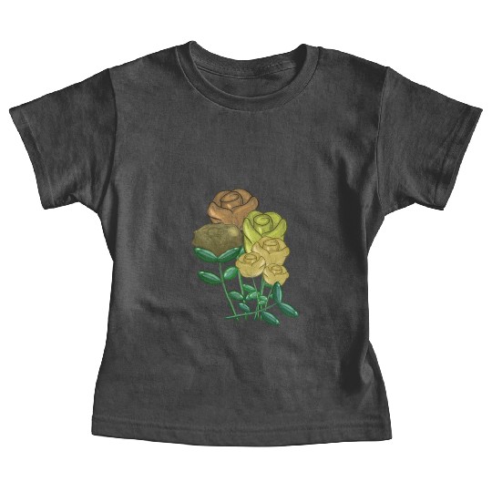 flowers bouquet symbol nature yellow Baby Tees
