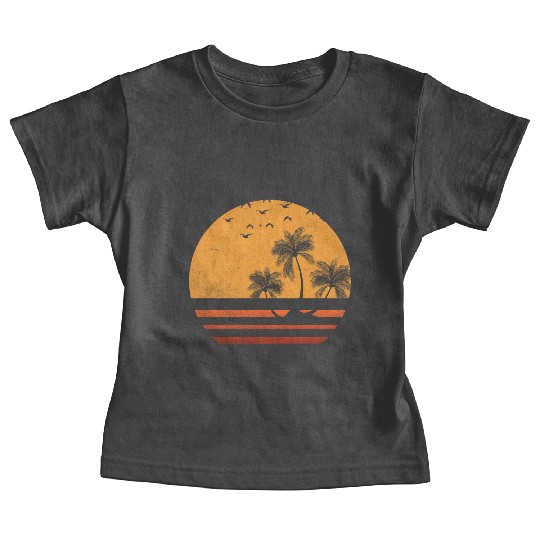 Palm tree Summer Beach Baby Tees
