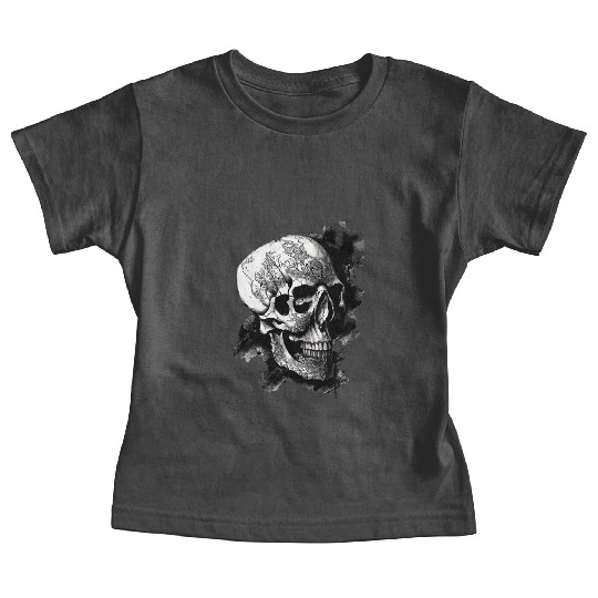 Fancy Pirate Skull Baby Tees