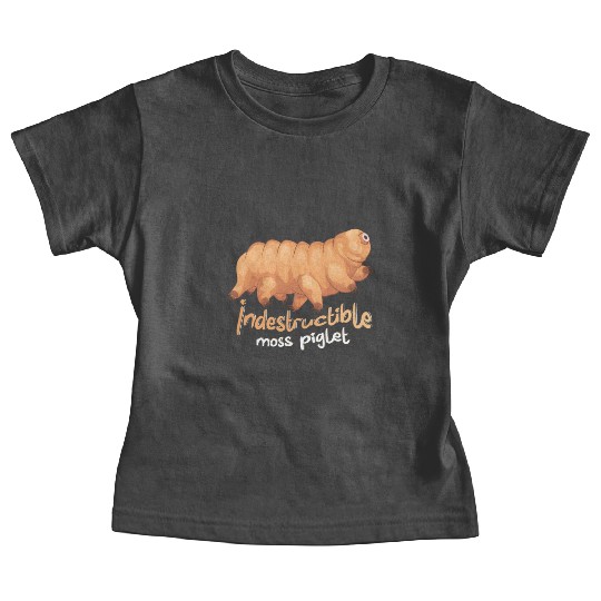 Indestructible Moss Piglet Science Tardigrade Baby Tees