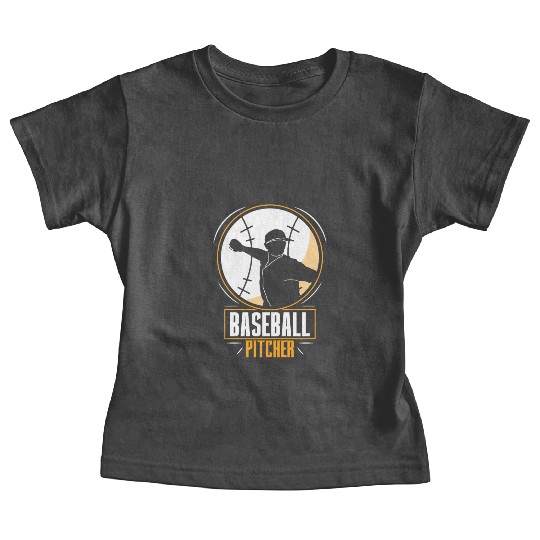 Baseball Pitcher Hobby Player Sayings Baby Tees