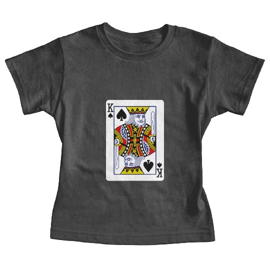 King Of Spades Playing Card Baby Tees