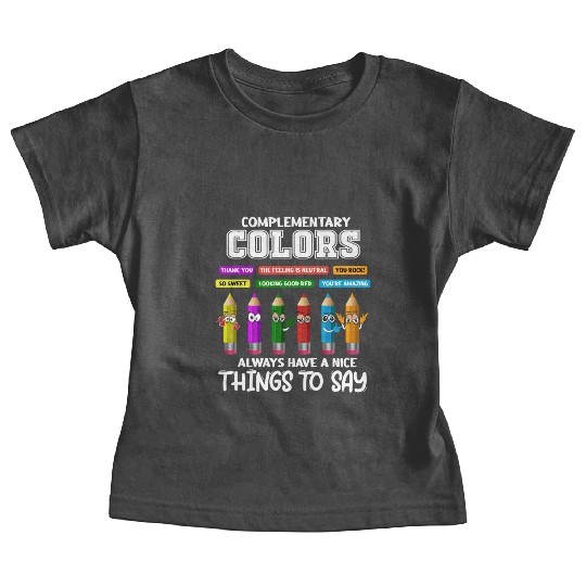 Complementary Colors Pun Artist Art Teacher Baby Tees