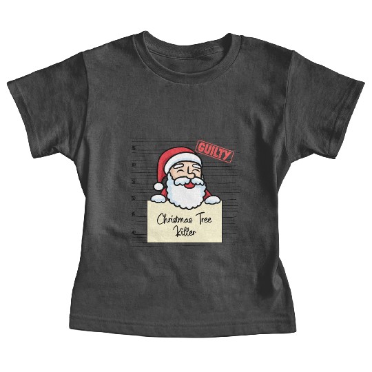 Santa Claus christmas funny prison Baby Tees