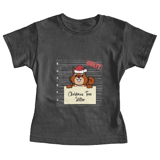 Squirrel christmas funny prison Baby Tees
