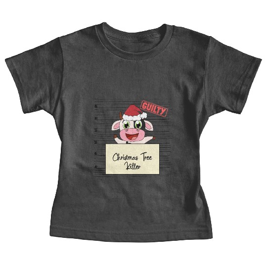 cow christmas funny prison Baby Tees