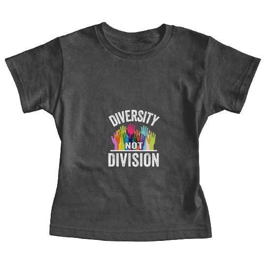 Diversity not Division Peace Love Inclusionn Human Baby Tees