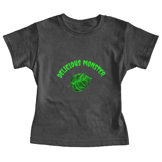 Green delicious monster Baby Tees