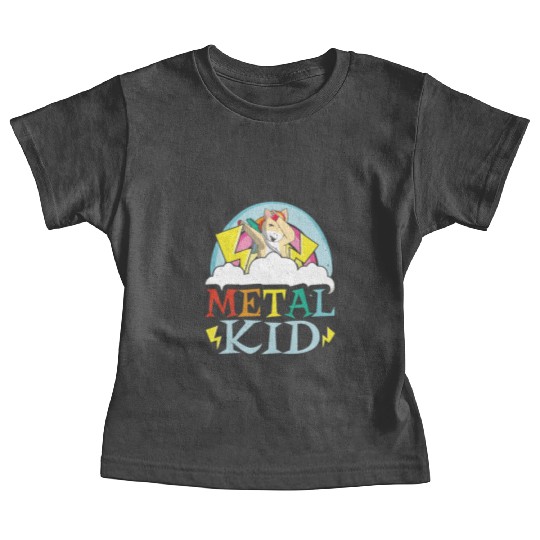 Guitar Metal Kid Music Rock Dab Unicorn Kawaii Baby Tees