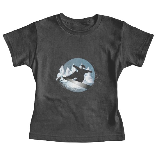 Snowboarding in the mountains for snowboarders Baby Tees