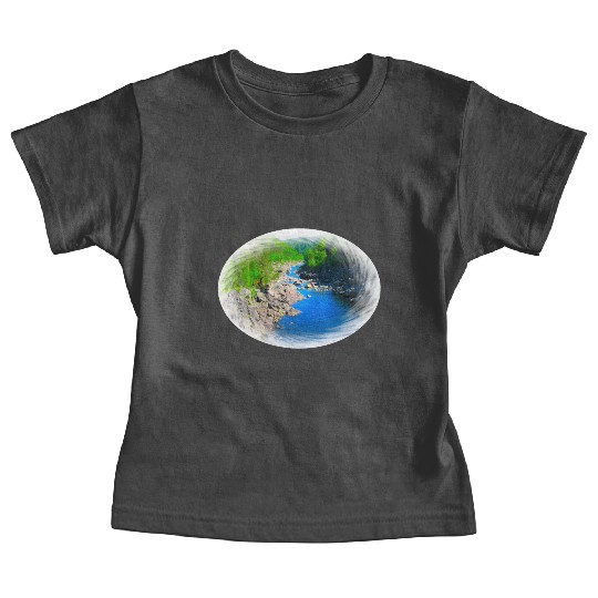 A river running through a valley in the wilderness Baby Tees