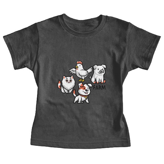 Cute Farm-Animal Baby Tees