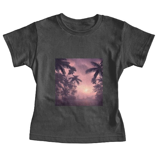 Evening among palm trees Baby Tees