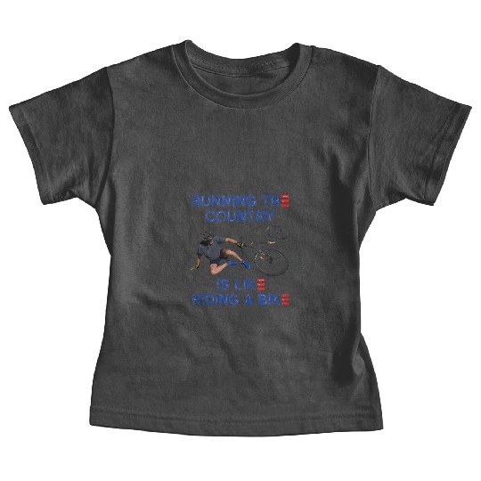 Running The Country Is Like Riding A Bike Biden Baby Tees