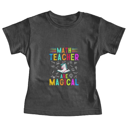 Math Teacher Unicorn Baby Tees