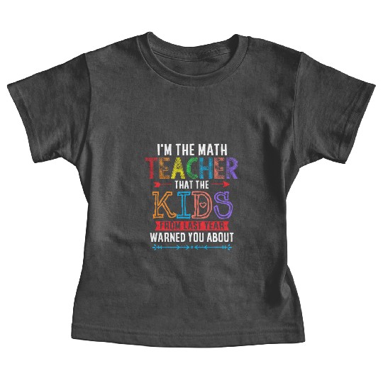 Math Teacher Unicorn Baby Tees