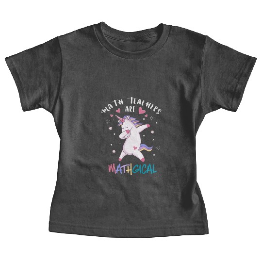 Math Teacher Unicorn Baby Tees