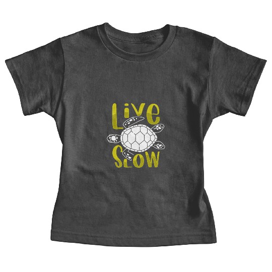 Relax and Live Slow Sea Turtle Beachy Vacation Baby Tees