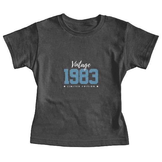 40 Years Vintage 1983 Retro 40th Birthday Baby Tees