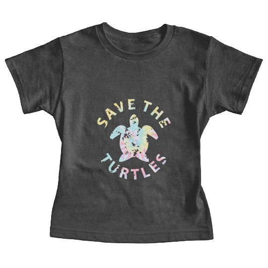 Save The Turtles Tie Dye Baby Tees
