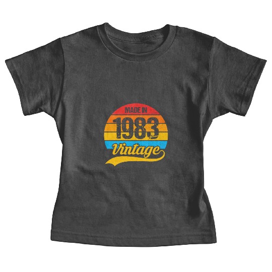 40 Years Vintage 1983 Retro 40th Birthday Baby Tees