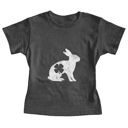 St Patrick's Day Rabbit Bunny Irish Green Shamrock Baby Tees