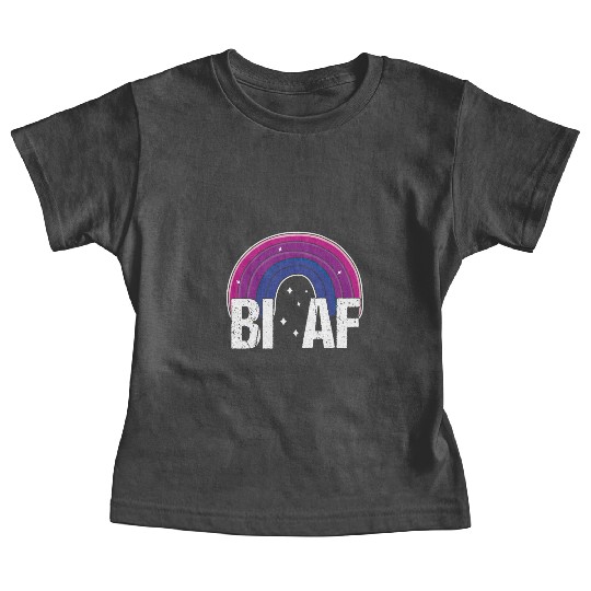 Bi AF Bisexual Pride Flag Rainbow Baby Tees