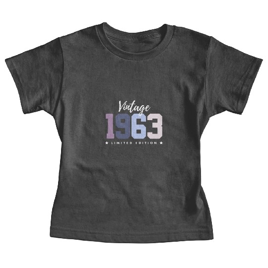 60 Years Vintage 1963 Retro 60th Birthday Baby Tees