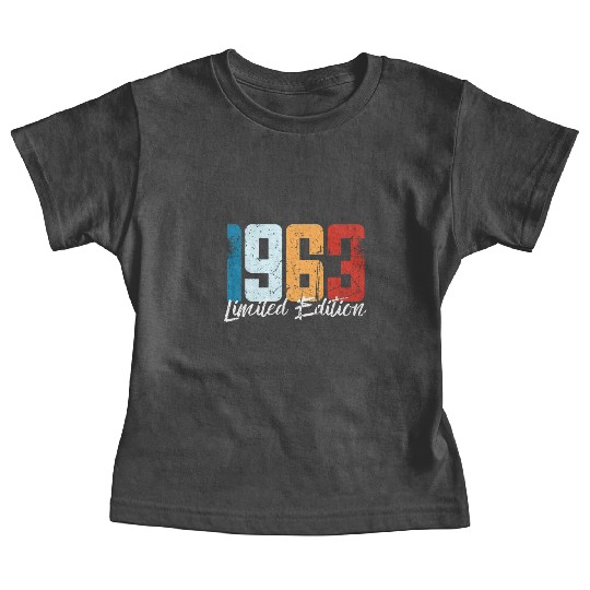 60 Years Vintage 1963 Retro 60th Birthday Baby Tees