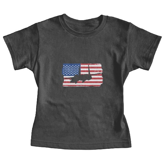 F-15 Eagle Fighter Jet American Flag F15 Eagle Baby Tees