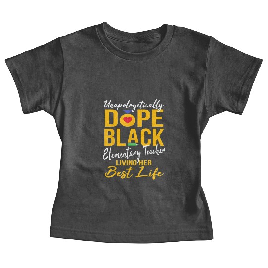 elementary teacher Afro Pride Baby Tees