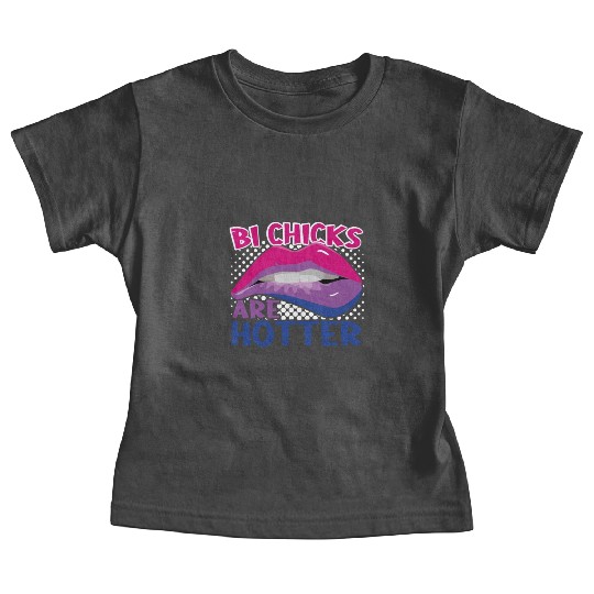 Bi Chicks Are Hotter Bisexual Pride Lips Baby Tees