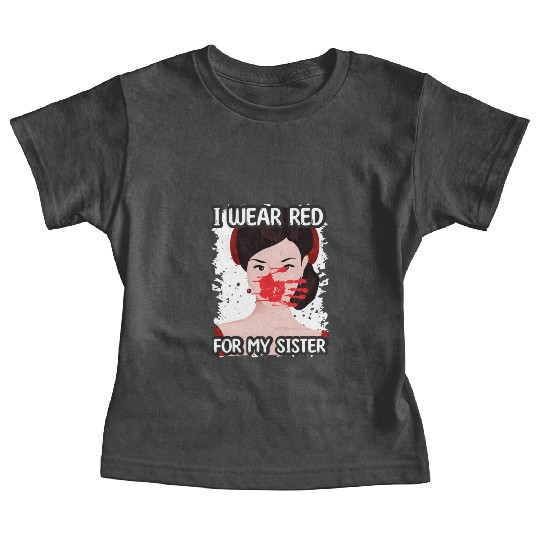 I Wear Red For My Sisters Native American Baby Tees