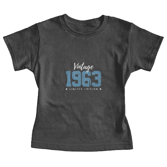 60 Years Vintage 1963 Retro 60th Birthday Baby Tees
