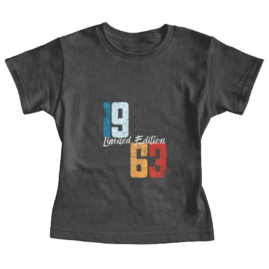 60 Years Vintage 1963 Retro 60th Birthday Baby Tees