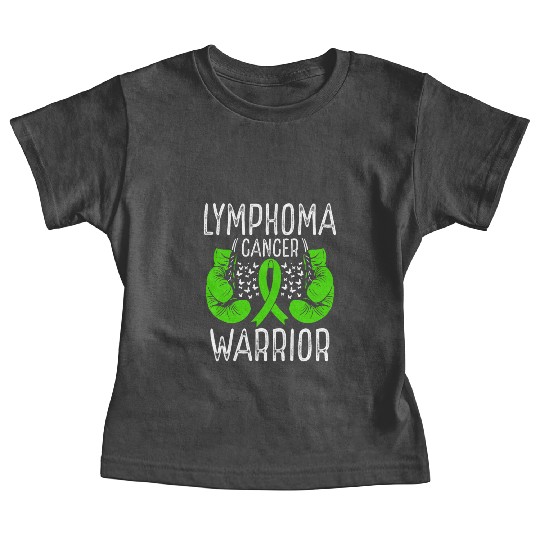 Lymphoma Cancer Warrior Awareness Ribbon Gloves Baby Tees