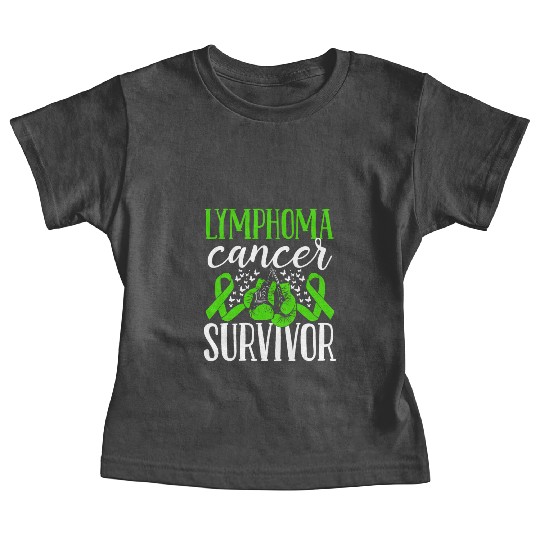 Lymphoma Cancer Awareness Ribbon Gloves Survivor Baby Tees