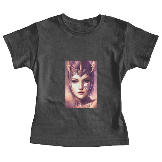 Warrior princess wearing gothic plate dark fantasy Baby Tees