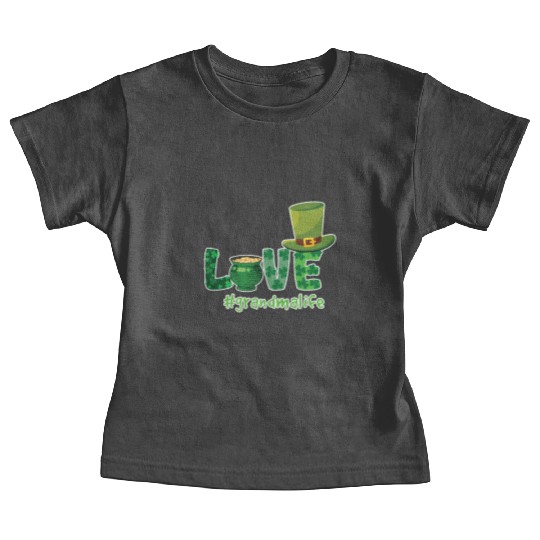 Shamrock Love Grandma Saint Patrick Day Baby Tees
