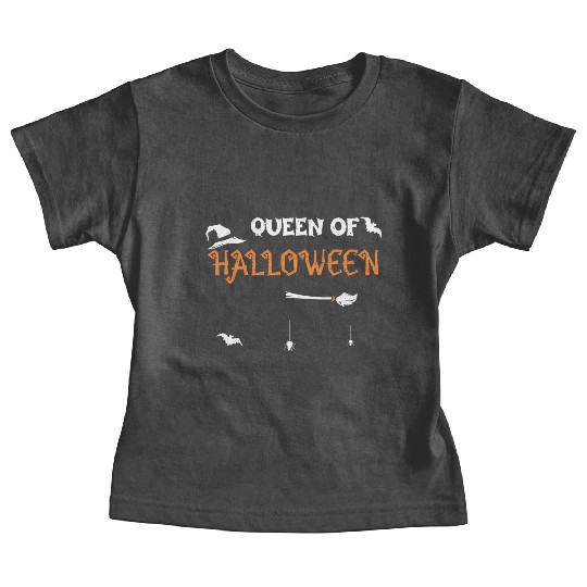 Queen Of Halloween - Halloween Baby Tees