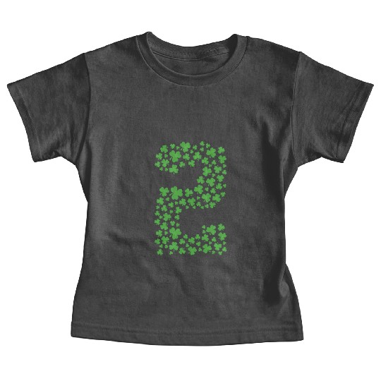 Green Shamrocks St Patrick Day 2 Year old Toddler Baby Tees