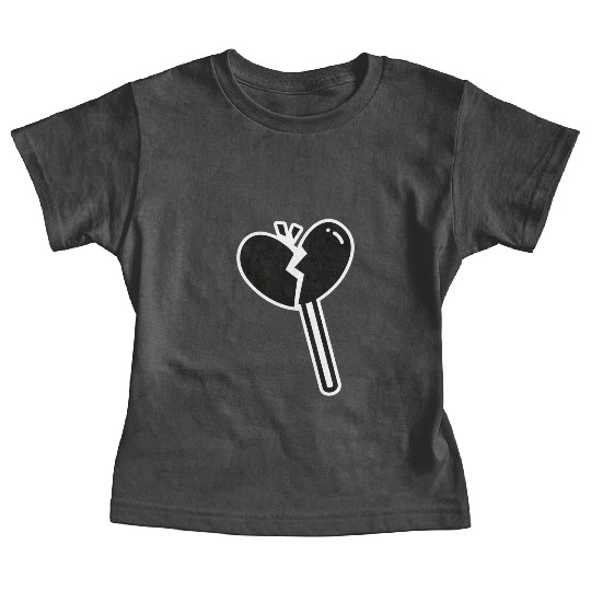 Broken Heart Lollipop Candy Baby Tees