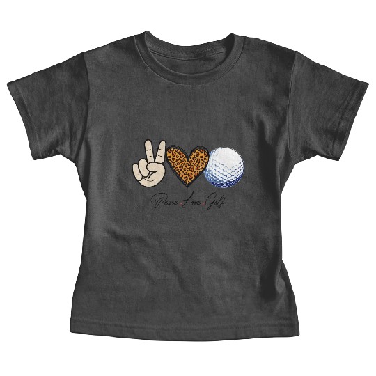 peace love Golf Baby Tees
