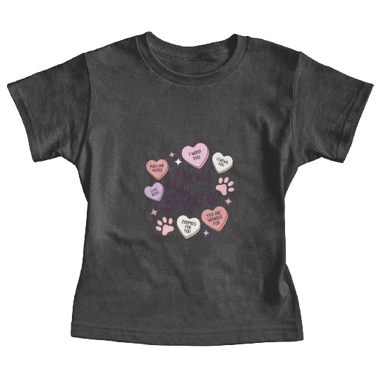 Dog Mom Valentines Day Candy Hearts Galentines Baby Tees