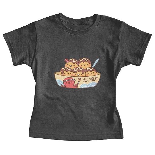 Kawaii Japanese Food Takoyaki Octopus Balls Baby Tees