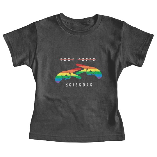 Rock Paper Scissors | Funny Lesbian Pride LGBT Baby Tees