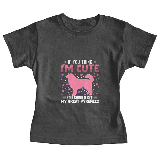 Great Pyrenees Heart Valentine's Day Animal For Baby Tees