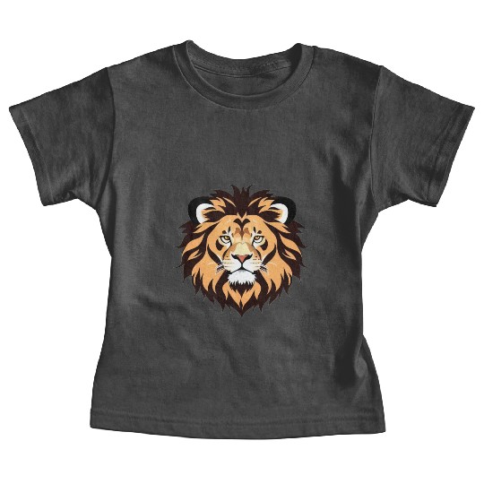 Royal Cartoon Lion - King of the Jungle 11 Baby Tees