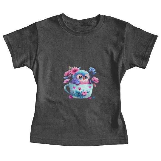 Owl Animal Cute Wild Bird Zoo Forest Nature Child Baby Tees