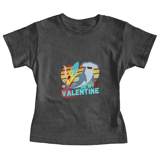Shark be my Valentine Surf Blood Design Baby Tees